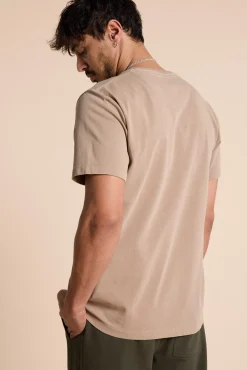 Barkers Essential Tees^Newton Washed Tee TAUPE