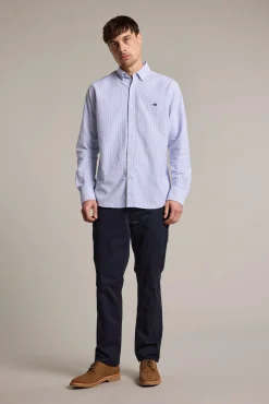 Barkers Classic Fit Shirts|Classic Fit Shirts^Nina Stripe Oxford Shirt NAVY
