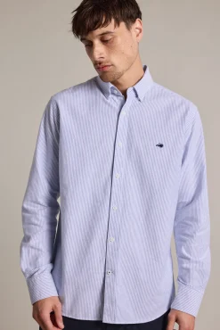 Barkers Classic Fit Shirts|Classic Fit Shirts^Nina Stripe Oxford Shirt NAVY