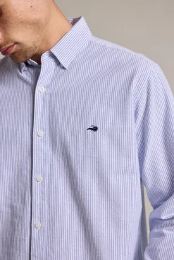Barkers Classic Fit Shirts|Classic Fit Shirts^Nina Stripe Oxford Shirt NAVY