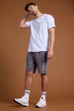 Barkers Shorts^Organic Classic Print Track Short CARBON