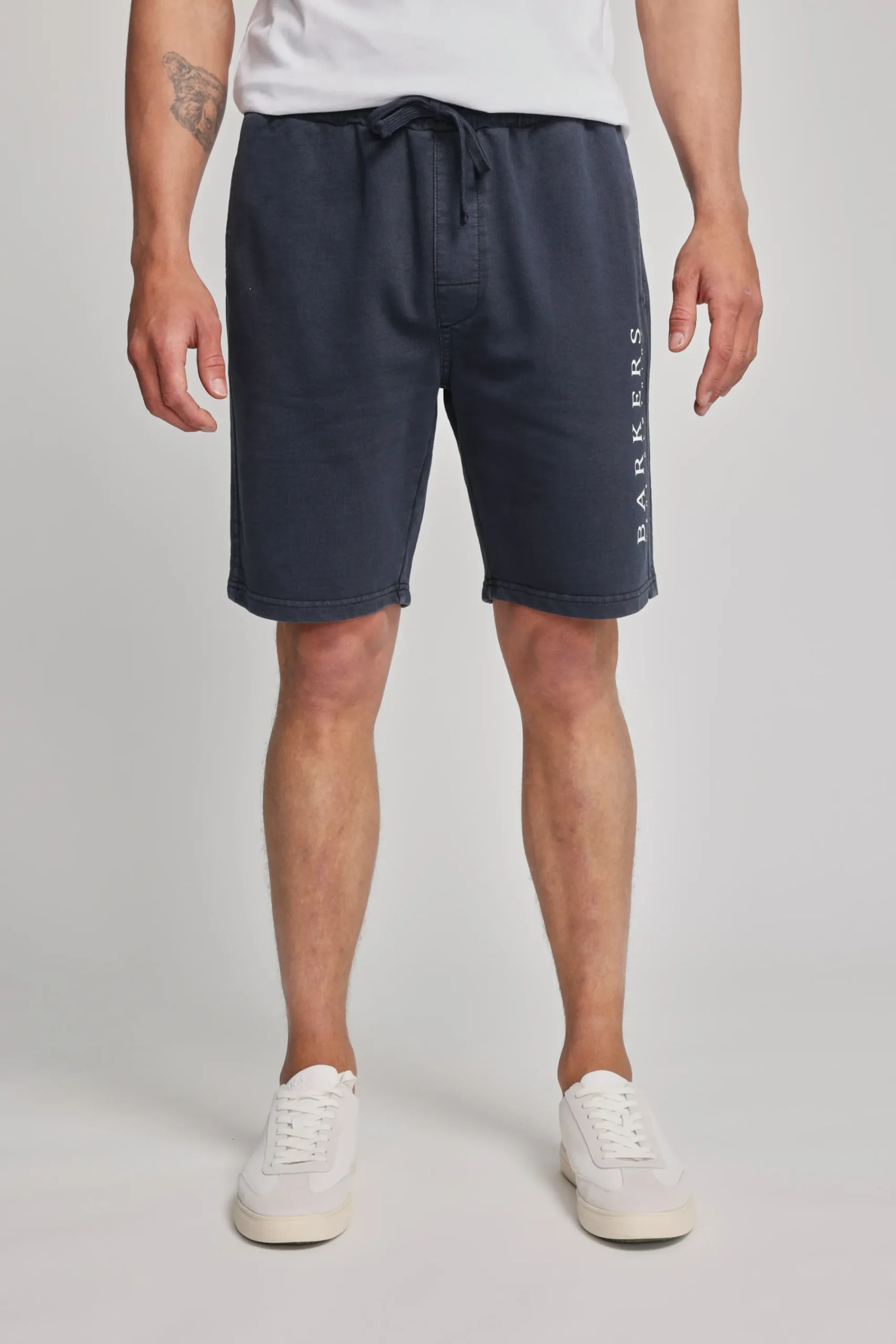 Barkers Shorts|Barkers Track Pants^Organic Classic Print Track Short DARK BLUE