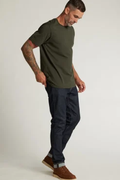 Barkers Essential Tees^Organic Crew Tee KHAKI