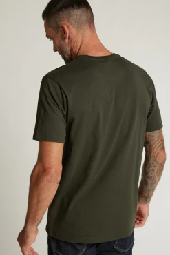 Barkers Essential Tees^Organic Crew Tee KHAKI
