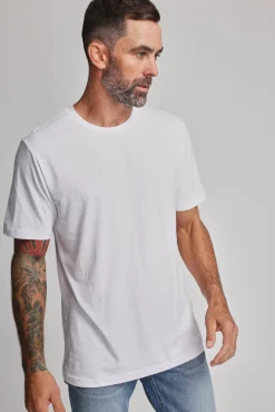 Barkers Essential Tees^Organic Crew Tee WHITE