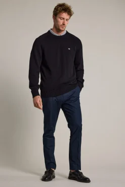 Barkers Cotton Knitwear^Paloma Cotton Crew BLACK