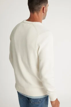 Barkers Cotton Knitwear^Paloma Cotton Crew OFF WHITE