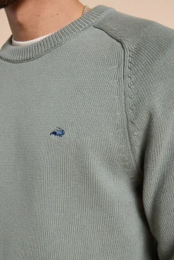 Barkers Cotton Knitwear^Paloma Cotton Crew SAGE