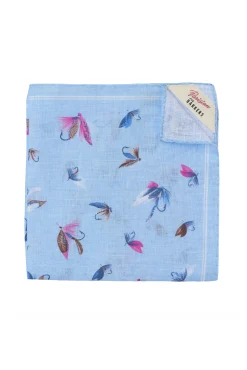 Barkers Suiting Accessories|Pocket Squares^Parisian Fish FLy Linen Pocket Square