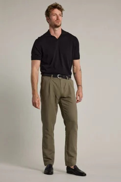 Barkers Polos|Polo Shirts^Parkway Cotton Knitted Polo Shirt BLACK