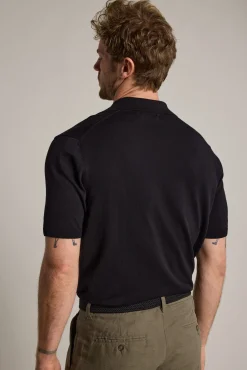 Barkers Polos|Polo Shirts^Parkway Cotton Knitted Polo Shirt BLACK