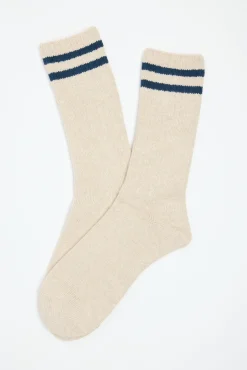 Barkers Socks|Socks^Peak Stripe Boot Sock OATMEAL MARL