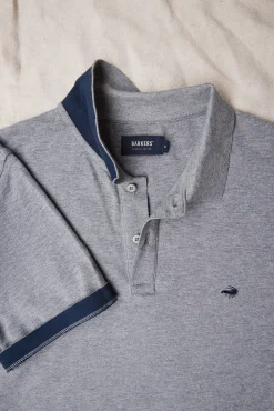 Barkers Polos|Polo Shirts^Regent Pique Polo Shirt GREY MARL