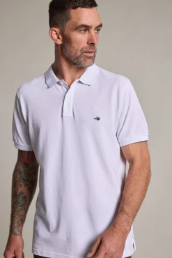 Barkers Polos|Polo Shirts^Regent Pique Polo Shirt WHITE