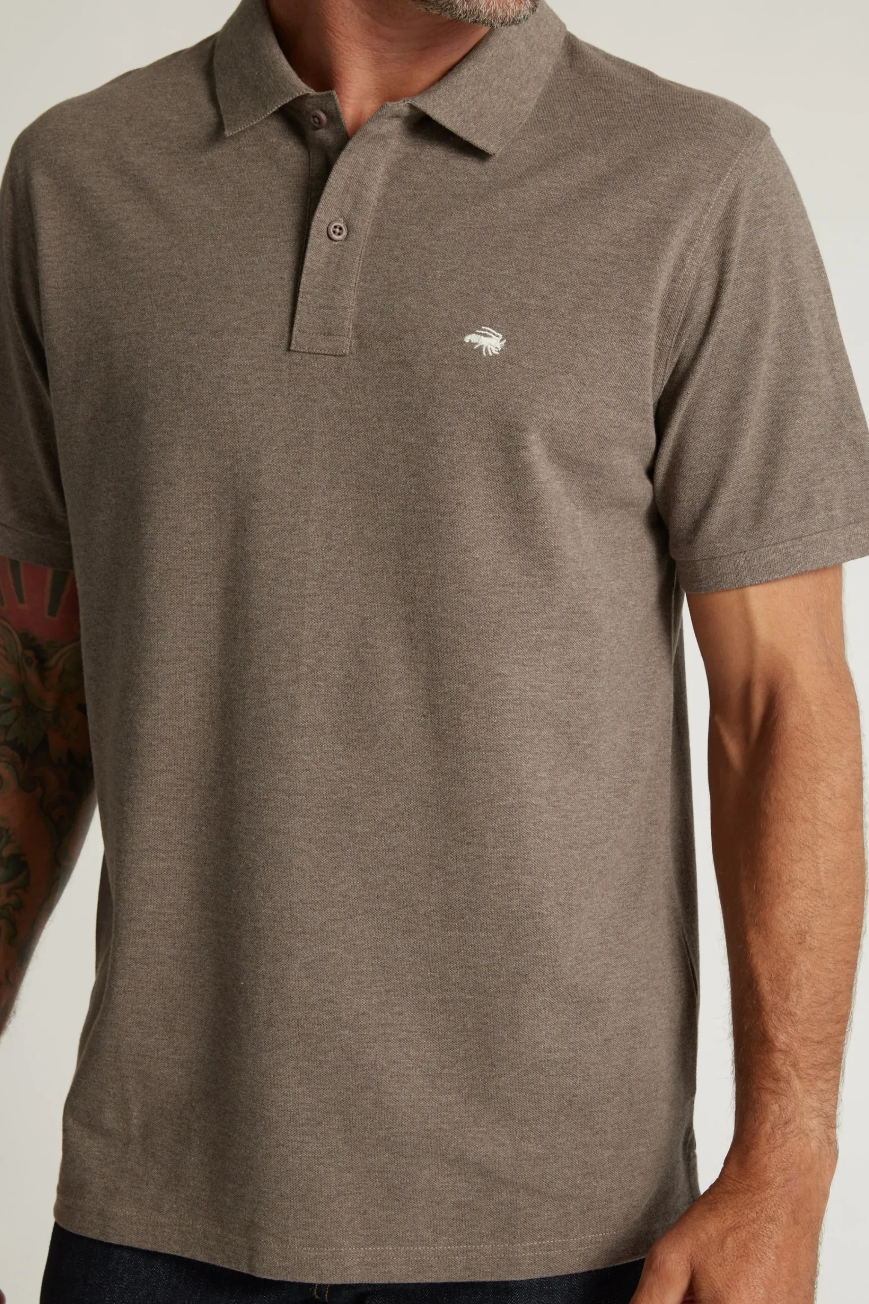 Barkers Polos|Polo Shirts^Regent Pique Polo Shirt WOOD MARL