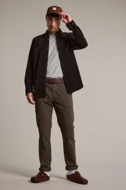 Barkers Tailored Fit Shirts|Tailored Fit Shirts^Sedwick Corduroy Shirt FOREST