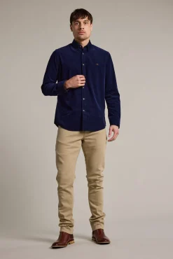 Barkers Tailored Fit Shirts|Tailored Fit Shirts^Sedwick Corduroy Shirt NAVY