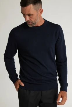 Barkers Zqrx Merino^Skyland ZQrx Merino Crew NAVY MARL