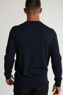 Barkers Zqrx Merino^Skyland ZQrx Merino Crew NAVY MARL