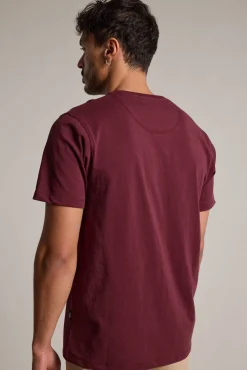 Barkers Graphic & Stripes^Standard Issue Print Tee BURGUNDY