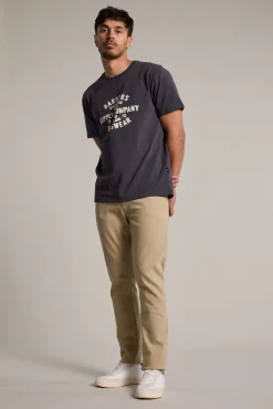 Barkers Graphic & Stripes^Standard Issue Print Tee CHARCOAL