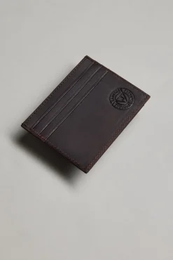 Barkers Leather Goods|Wallets^Taylor Leather Card Wallet WALNUT BROWN
