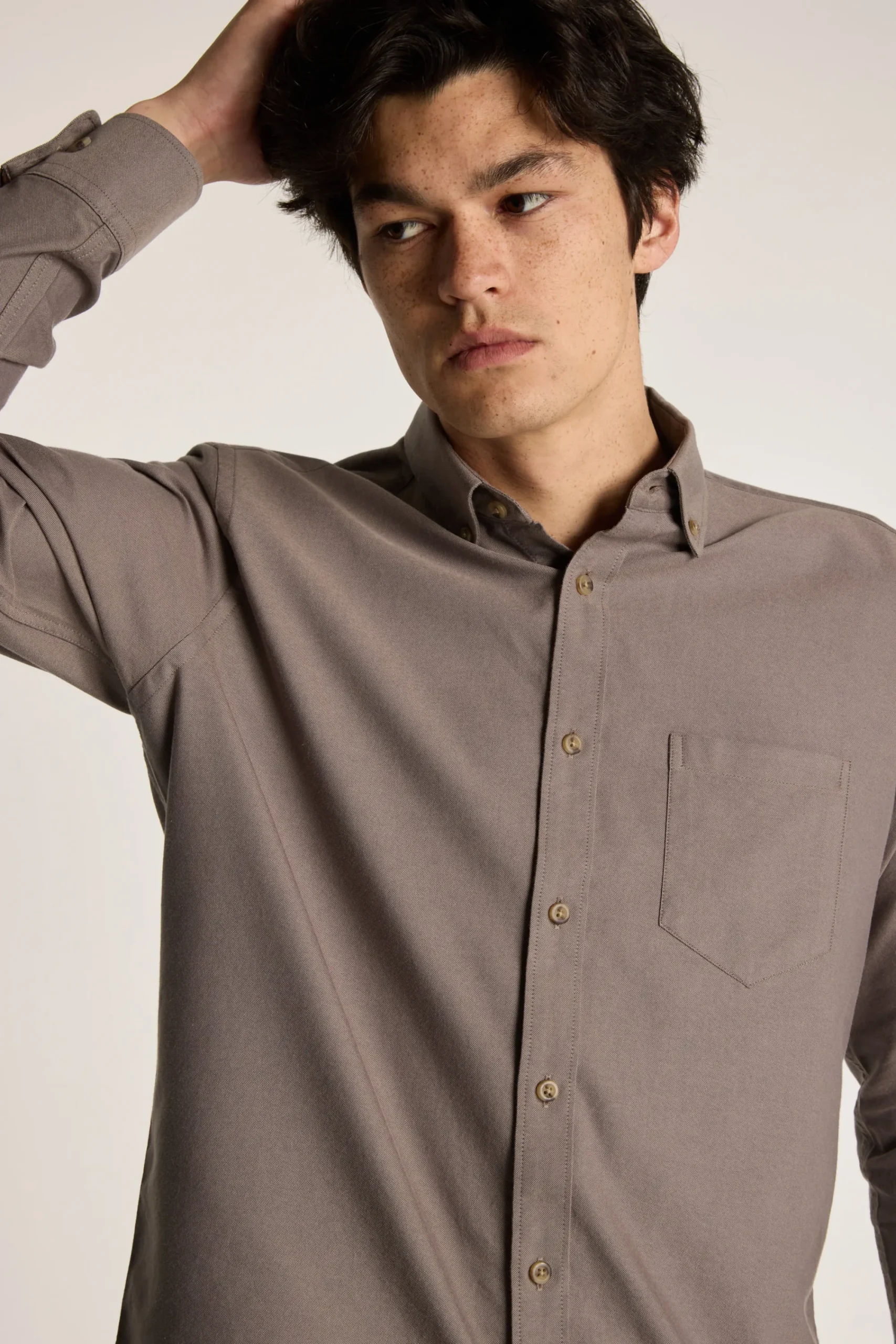 Barkers Classic Fit Shirts|Classic Fit Shirts^Thatcher Oxford Shirt BROWN