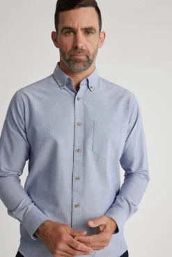Barkers Tailored Fit Shirts|Tailored Fit Shirts^Thatcher Oxford Shirt CHAMBRAY