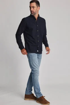 Barkers Tailored Fit Shirts|Tailored Fit Shirts^Thatcher Oxford Shirt DARK NAVY