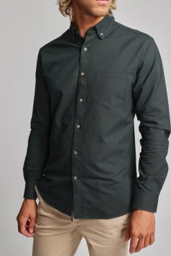 Barkers Tailored Fit Shirts|Tailored Fit Shirts^Thatcher Oxford Shirt OLIVE