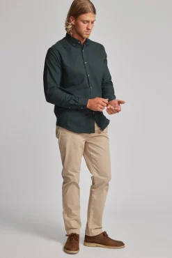 Barkers Tailored Fit Shirts|Tailored Fit Shirts^Thatcher Oxford Shirt OLIVE
