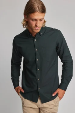 Barkers Tailored Fit Shirts|Tailored Fit Shirts^Thatcher Oxford Shirt OLIVE