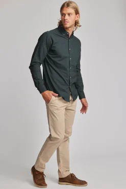 Barkers Tailored Fit Shirts|Tailored Fit Shirts^Thatcher Oxford Shirt OLIVE