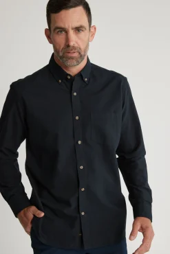 Barkers Classic Fit Shirts|Classic Fit Shirts^Thatcher Oxford Shirt Classic Fit BLACK