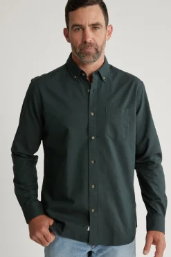Barkers Classic Fit Shirts|Classic Fit Shirts^Thatcher Oxford Shirt Classic Fit OLIVE