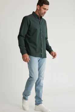Barkers Classic Fit Shirts|Classic Fit Shirts^Thatcher Oxford Shirt Classic Fit OLIVE