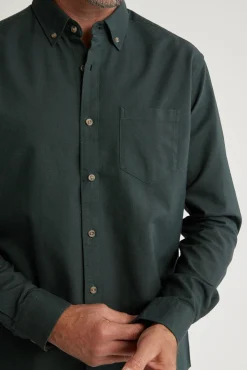 Barkers Classic Fit Shirts|Classic Fit Shirts^Thatcher Oxford Shirt Classic Fit OLIVE