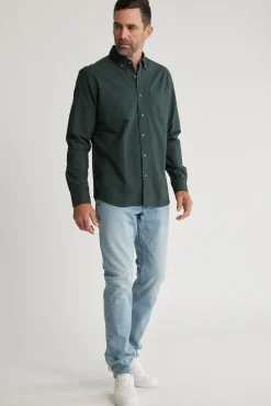 Barkers Classic Fit Shirts|Classic Fit Shirts^Thatcher Oxford Shirt Classic Fit OLIVE