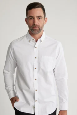 Barkers Classic Fit Shirts|Classic Fit Shirts^Thatcher Oxford Shirt Classic Fit WHITE