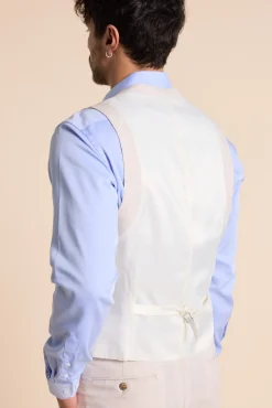 Barkers Waistcoats|Waistcoats^Thompson Textured Linen Waistcoat