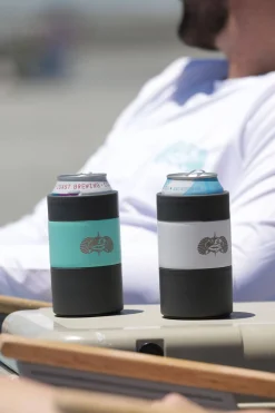 Barkers Drink Bottles & Flasks^Toadfish Non-Tipping Can Cooler WHITE