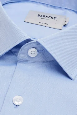 Barkers Eco Easy Care Shirts|Tailored Fit Shirts^Tribeca Regular Cuff Shirt LIGHT BLUE