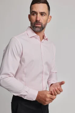 Barkers Eco Easy Care Shirts|Tailored Fit Shirts^Tribeca Regular Cuff Shirt PINK