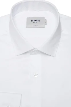 Barkers Eco Easy Care Shirts|Tailored Fit Shirts^Tribeca Regular Cuff Shirt WHITE