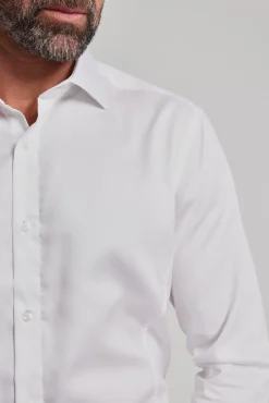Barkers Eco Easy Care Shirts|Tailored Fit Shirts^Tribeca Regular Cuff Shirt WHITE