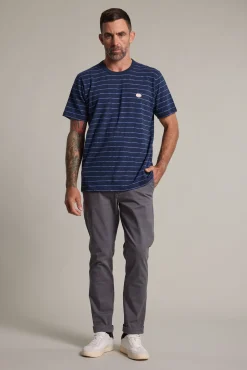 Barkers Graphic & Stripes^Vermont Stripe Tee NAVY