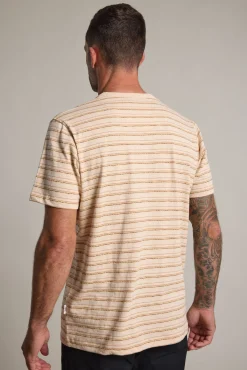 Barkers Graphic & Stripes^Vermont Stripe Tee OATMEAL