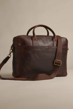 Barkers Leather Goods|Bags & Luggage^Wilkinson Leather Laptop Bag WALNUT BROWN
